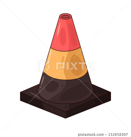 illustration of Safety Cone illustration of Safety Cone 132658307