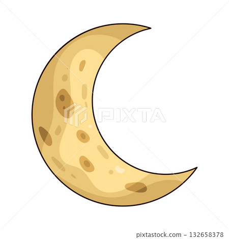 illustration of Crescent Moon 132658378