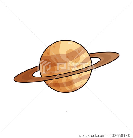 illustration of Saturn 132658388