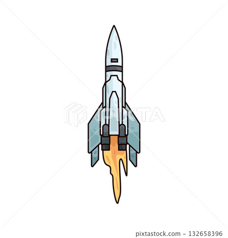 illustration of Rocket 132658396
