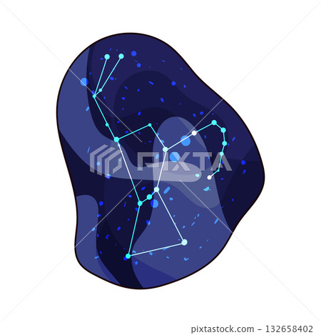 illustration of Big Dipper 132658402