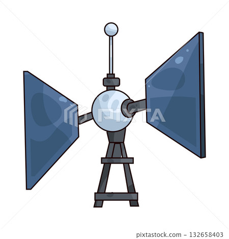 illustration of Radar Dish illustration of Radar Dish 132658403