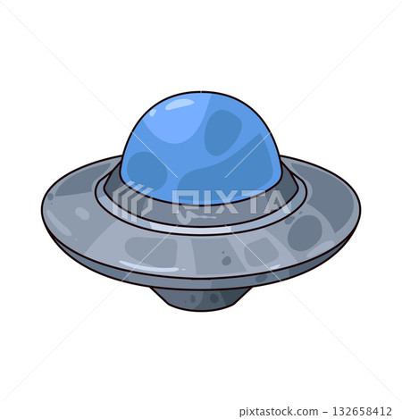 illustration of UFO illustration of UFO 132658412