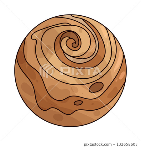 illustration of Mars Polar Cap 132658605