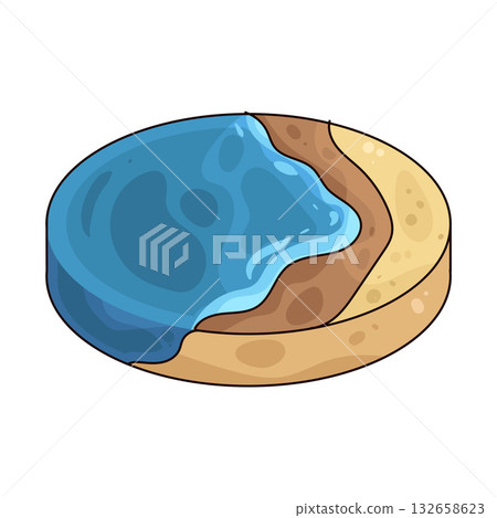 illustration of Tide Water 132658623