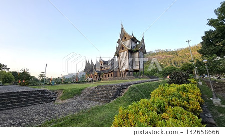 This is traditional house name Rumah Gadang Pagaruyung This is traditional house name Rumah Gadang Pagaruyung 132658666