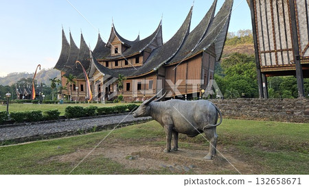 This is traditional house name Rumah Gadang Pagaruyung This is traditional house name Rumah Gadang Pagaruyung 132658671