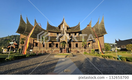 This is traditional house name Rumah Gadang Pagaruyung This is traditional house name Rumah Gadang Pagaruyung 132658700