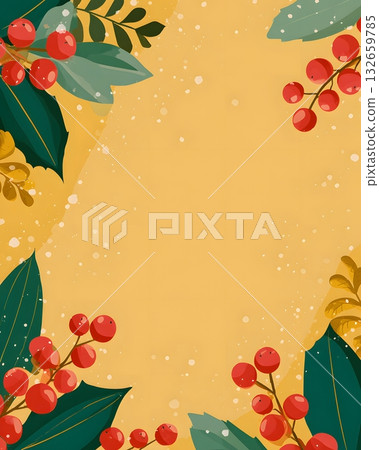 simple festive yule background vector 132659785