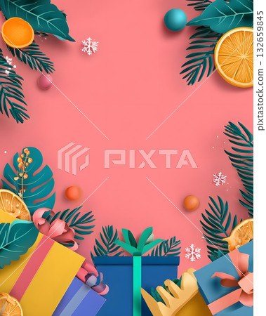 holiday marketing campaign poster vector 132659845