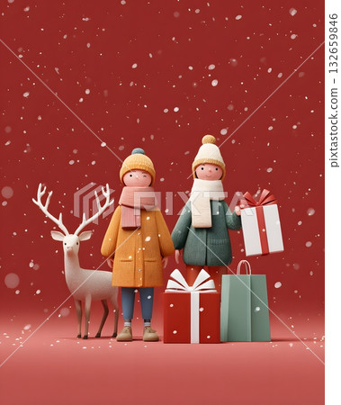holiday marketing campaign poster vector 132659846