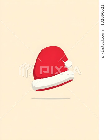 minimal modern santa hat flat style 132660021
