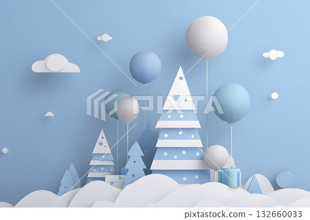 minimal new year greeting card vector 132660033