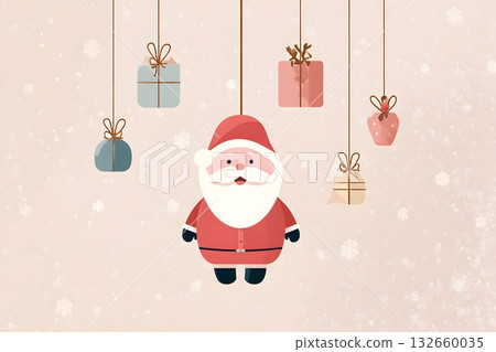 minimal new year greeting card vector 132660035