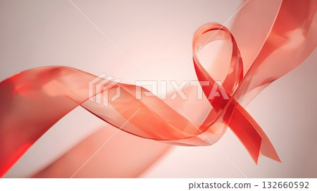 abstract gradient red ribbon awareness background soft light 132660592