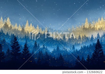 golden blue winter night gradient sky design golden blue winter night gradient sky design 132660622