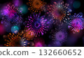 luminous ornament cluster abstract gradient 132660652