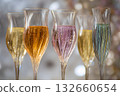elegant champagne glasses gradient new year design 132660654