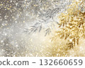 golden silver gradient new year greeting 132660659