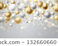 golden silver gradient new year greeting 132660660