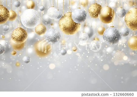 golden silver gradient new year greeting 132660660