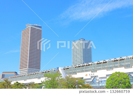 岐阜縣岐阜市岐阜站及車站前的摩天大樓 岐阜縣岐阜市岐阜站及車站前的摩天大樓 132660759