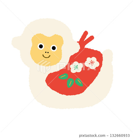 猴年人物插圖 猴年人物插圖 132660933