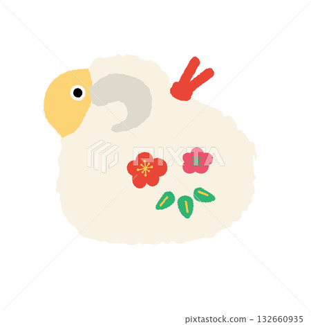 羊年小雕像插圖 羊年小雕像插圖 132660935