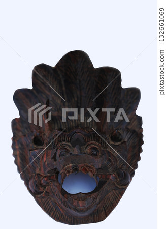 A mask of Barong, a sacred animal of protection, from the Indonesian island of Bali 132661069