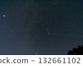 Clear starry night sky with Orion constellation and bright stars visible Clear starry night sky with Orion constellation and bright stars visible 132661102