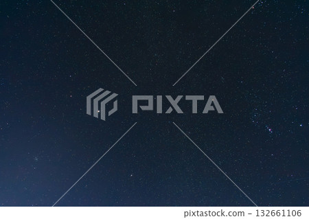 Vast Dark Night Sky Filled with Countless Stars and Bright Celestial Objects 132661106