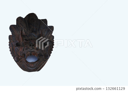 來自印尼峇裡島的巴龍面具，巴龍是峇裡島一種神聖的守護神獸。 132661129