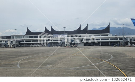 This is international airport at West Sumatra named Minangkabau airport This is international airport at West Sumatra named Minangkabau airport 132662471