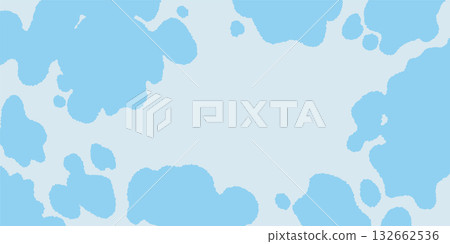 Light blue cow pattern background material illustration 132662536
