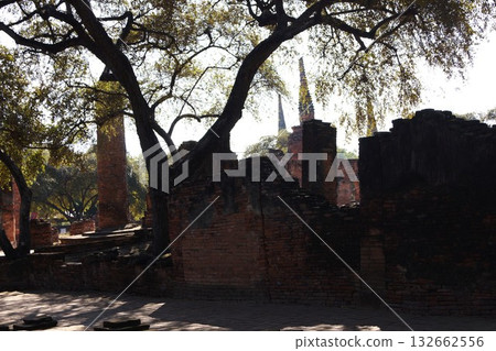 Scenery of Wat Phra Si Sanphet in Ayutthaya Historical Park, Ayutthaya, Thailand Scenery of Wat Phra Si Sanphet in Ayutthaya Historical Park, Ayutthaya, Thailand 132662556