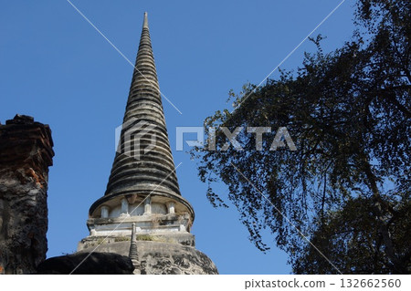 Wat Phra Si Sanphet pagoda in Ayutthaya Historical Park, Ayutthaya, Thailand Wat Phra Si Sanphet pagoda in Ayutthaya Historical Park, Ayutthaya, Thailand 132662560