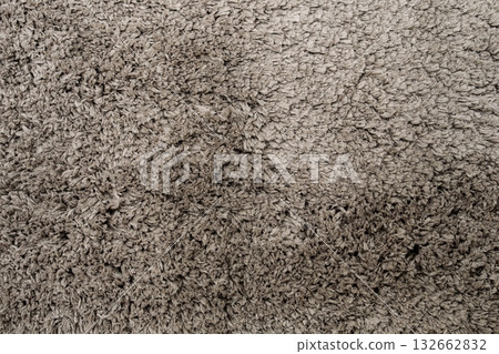 Abstract Brown Shaggy Carpet Texture Background for Interior Design and Warmth, Cozy Look 132662832
