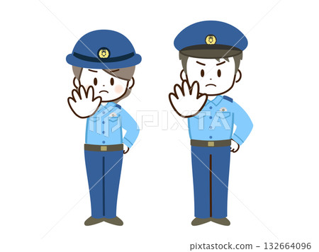 警察(男/女)平面停車 警察(男/女)平面停車 132664096