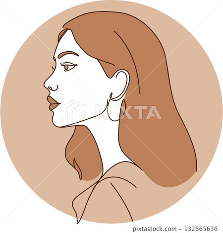 女性頭像圖示 08 132665636