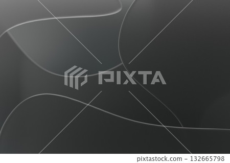 Black Matte Glass with Wavy Abstract Background 132665798