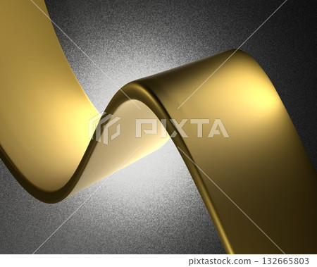 3D Golden Figure on Dark Gray Background 3D Golden Figure on Dark Gray Background 132665803