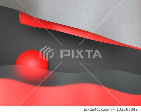 Wavy 3D Abstract Shapes with Frosted Glass Effect Wavy 3D Abstract Shapes with Frosted Glass Effect 132665849