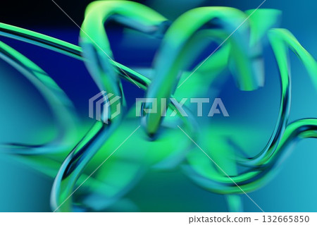 Dark Blue and Green Matte Shapes in Motion on an Abstract Background Dark Blue and Green Matte Shapes in Motion on an Abstract Background 132665850