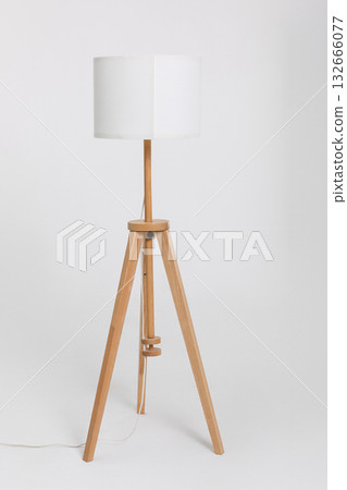 Modern Wooden Tripod Lamp featuring a stylish White Shade for your contemporary space Modern Wooden Tripod Lamp featuring a stylish White Shade for your contemporary space 132666077