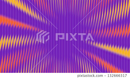 Ribbed glass background with refraction effect. Reeded glass with sunburst. Abstract background 132666317
