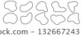 Abstract blotch shape. Liquid shape elements.  132667243