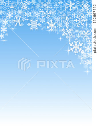 Snow crystal background material 132667532