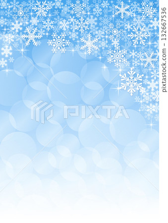Snow crystal background material 132667536