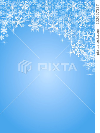 Snow crystal background material 132667537