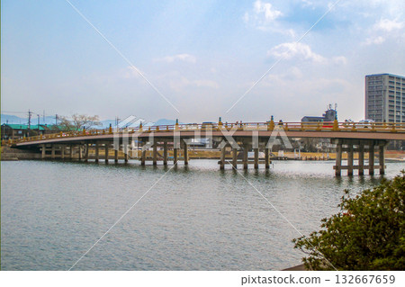 從瀨田川河床眺望唐橋 132667659